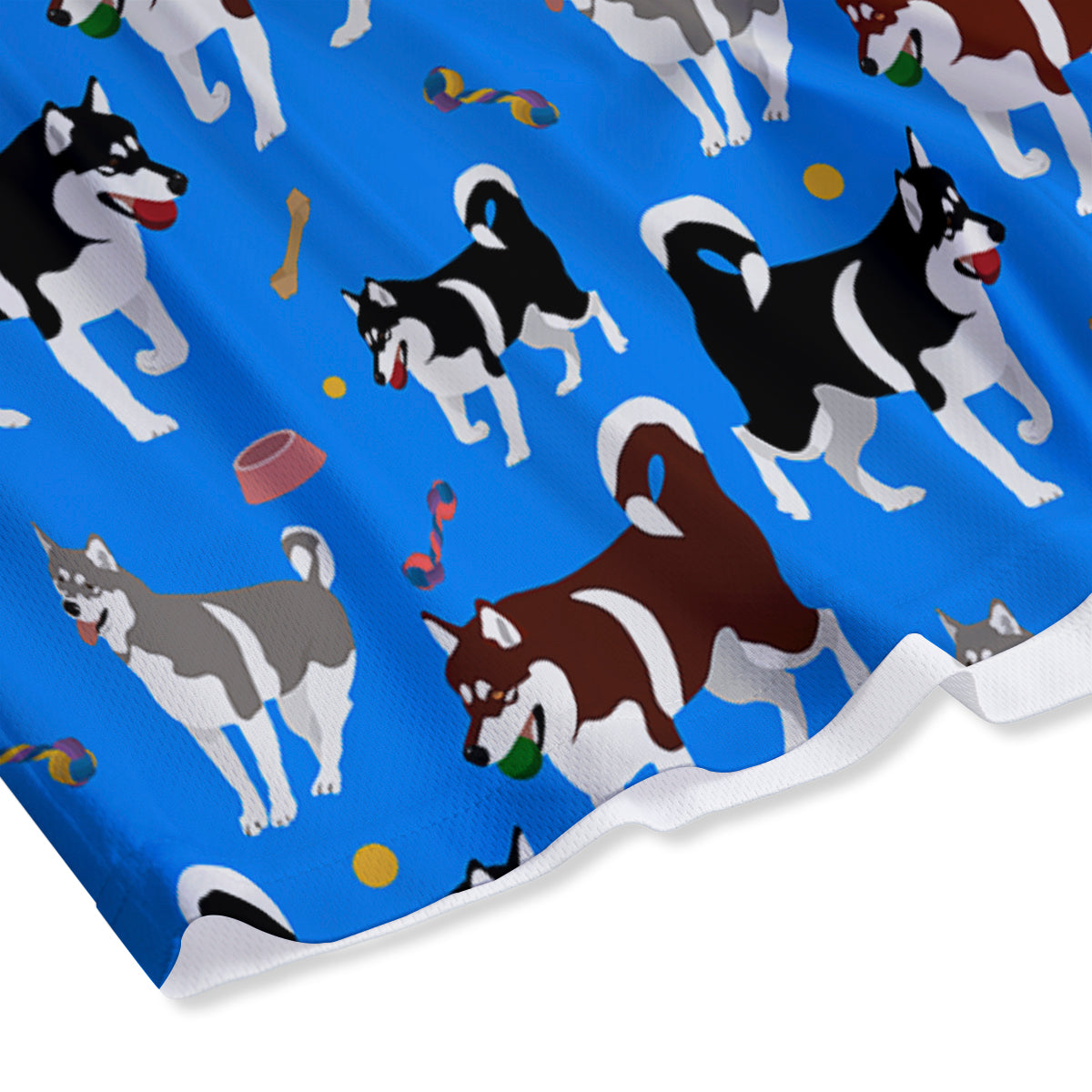Alaskan Malamute Print Pattern Mesh Shorts-grizzshop