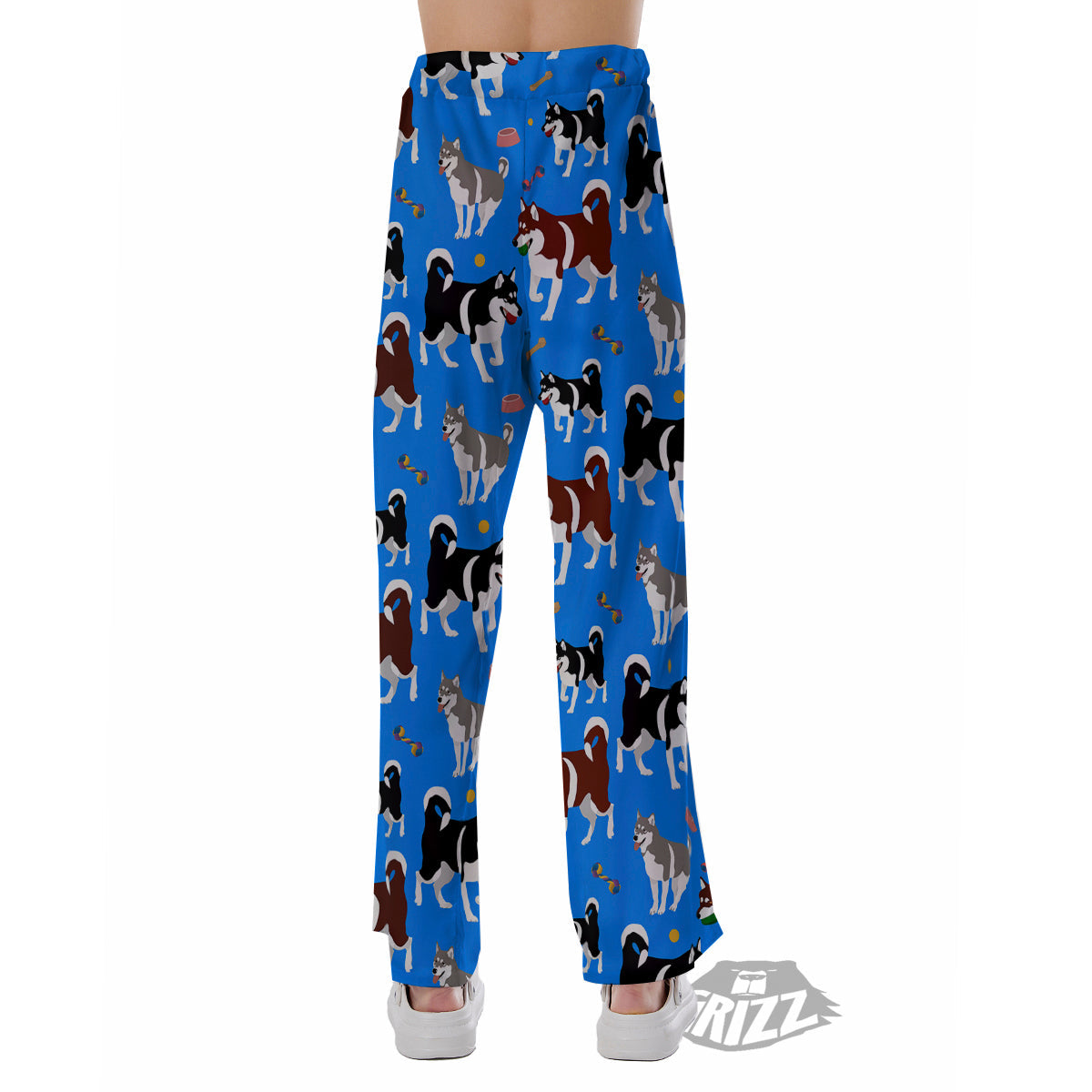 Alaskan Malamute Print Pattern Pajama Pants-grizzshop