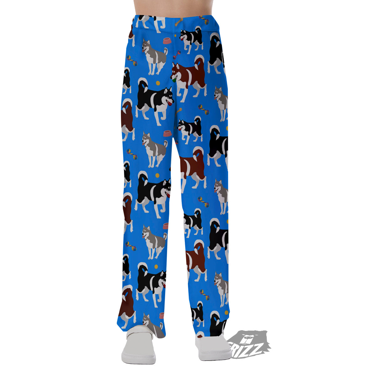 Alaskan Malamute Print Pattern Pajama Pants-grizzshop