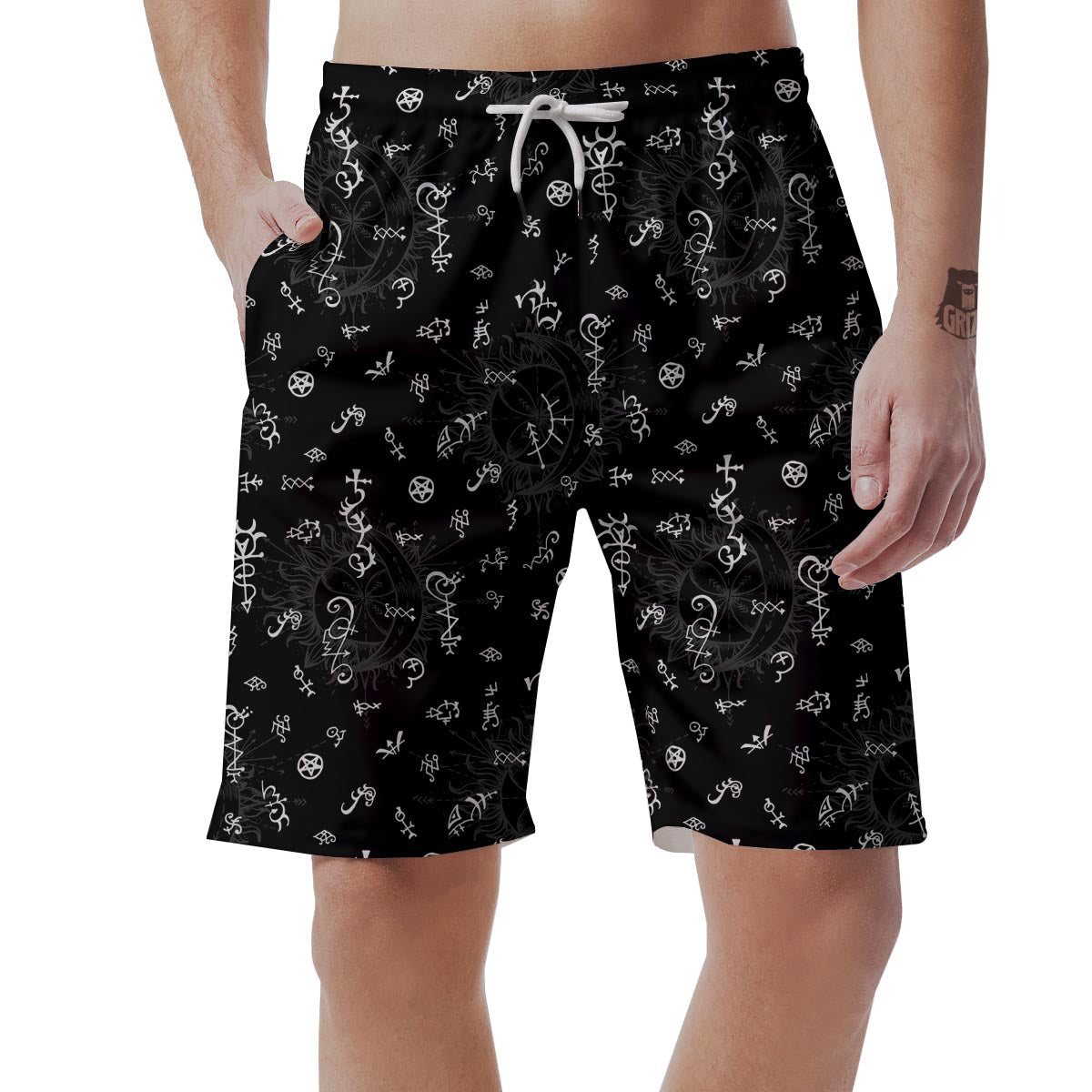 Alchemy Gothic Witch Men's Shorts-grizzshop