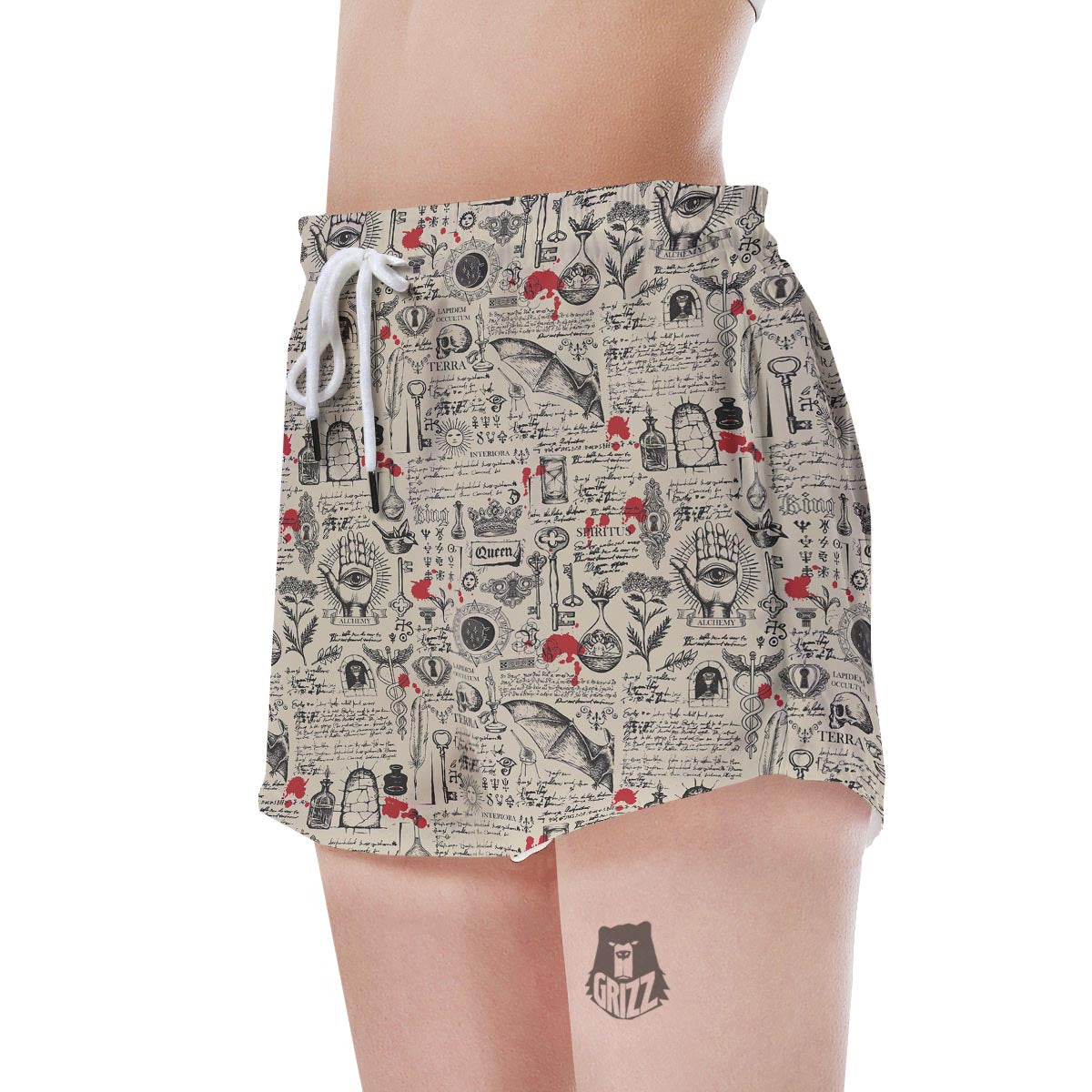 Alchemy Witchcraft Gothic Women's Shorts-grizzshop
