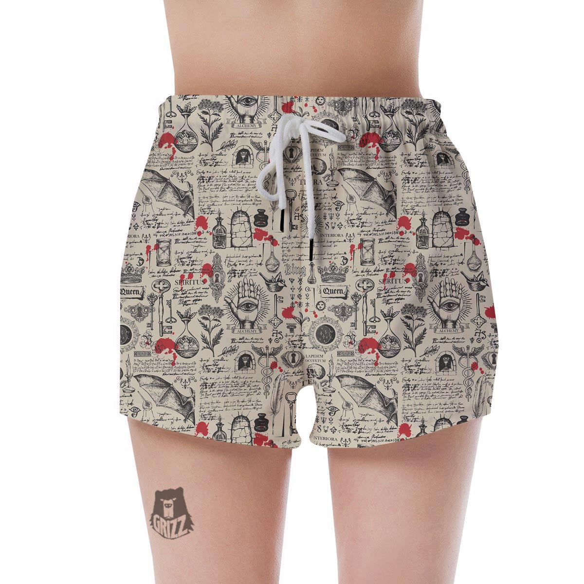 Alchemy Witchcraft Gothic Women's Shorts-grizzshop