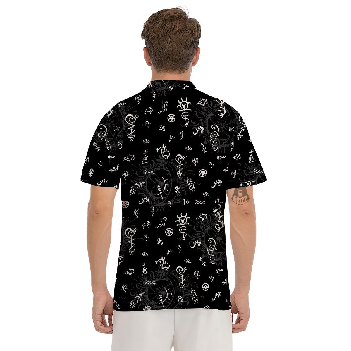 Alchemy Gothic Witch Men's Golf Shirts-grizzshop