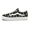 Alien And UFO Trippy Print Pattern Skate Shoes-grizzshop