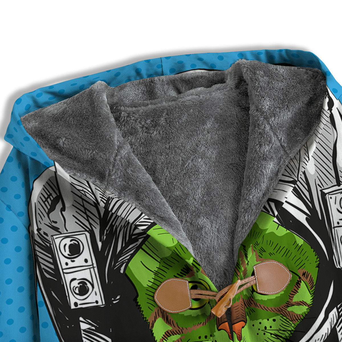 Alien Cat Astronaut Print Men's Windbreaker Jacket-grizzshop