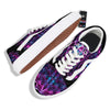 Alien Crystal Diamond Flower Print Skate Shoes-grizzshop