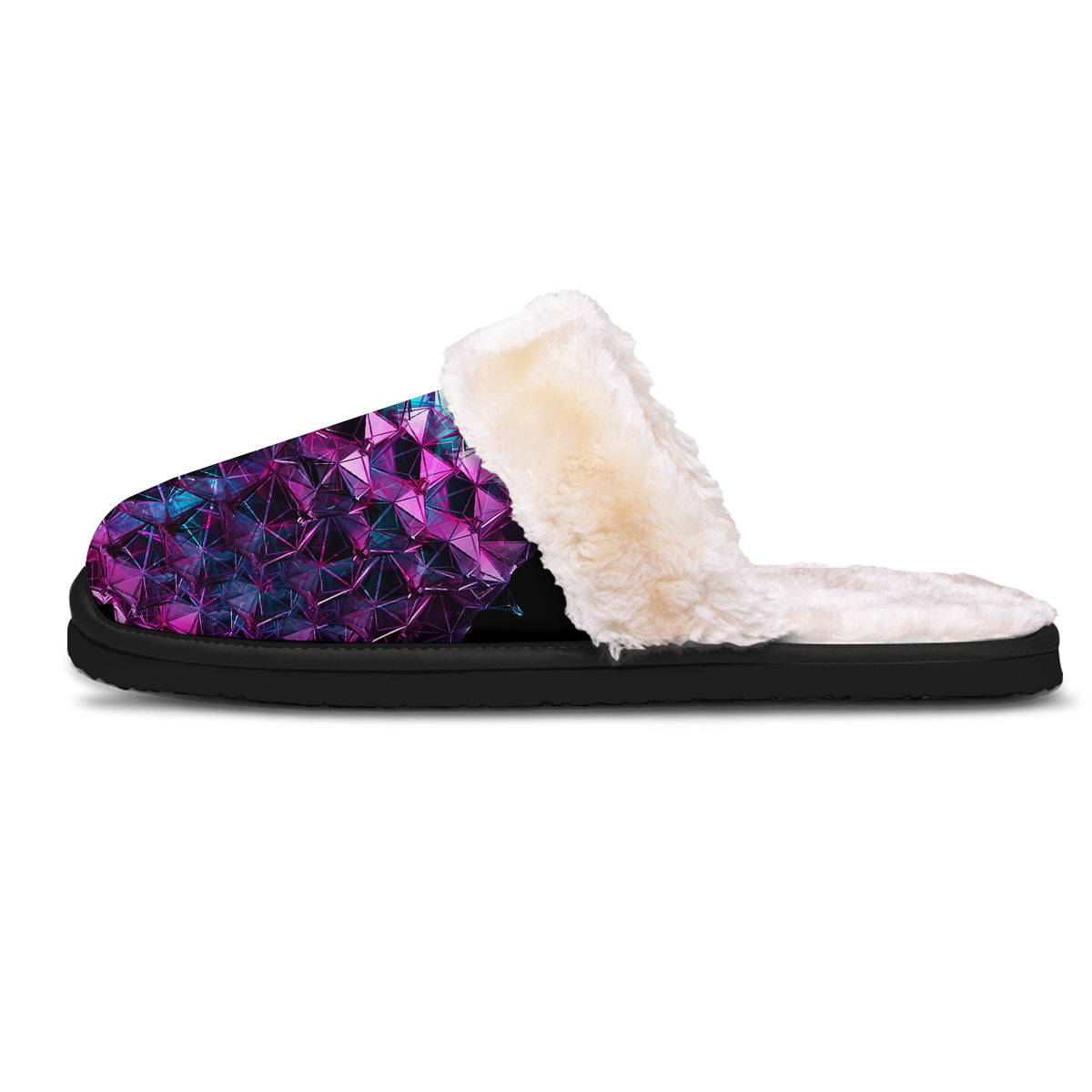 Alien Crystal Diamond Flower Print Slippers-grizzshop