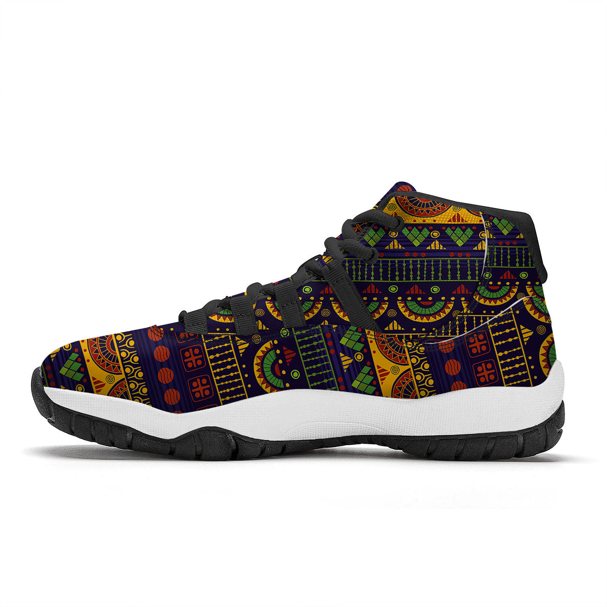 Alien Grey Striped Print Pattern Black Bball Shoes-grizzshop