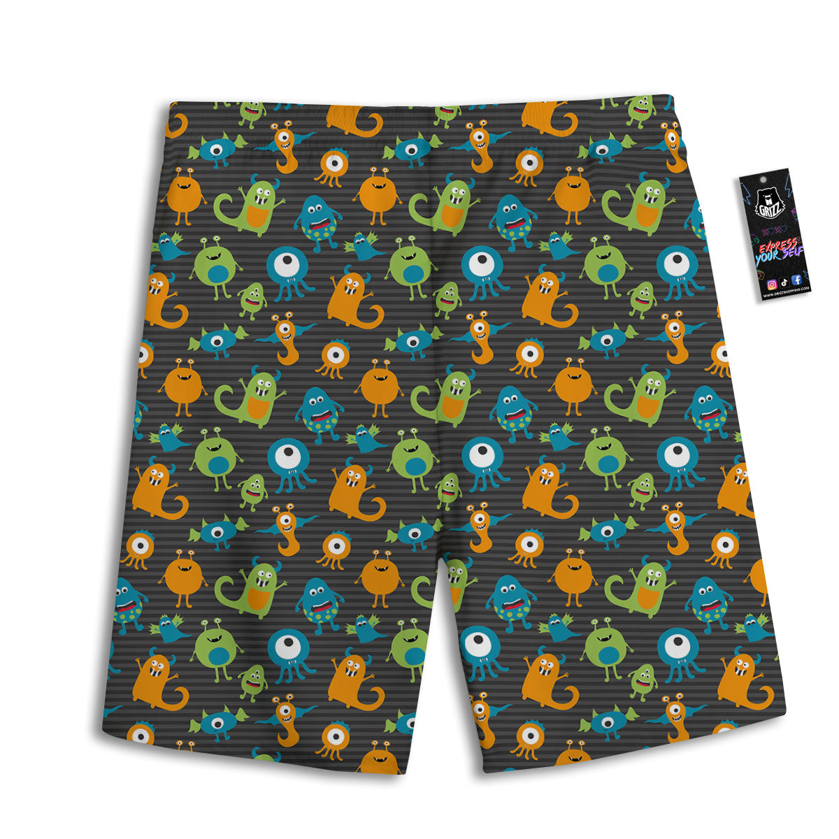 Aloha Hawaiian Flower Print Men's Athletic Shorts