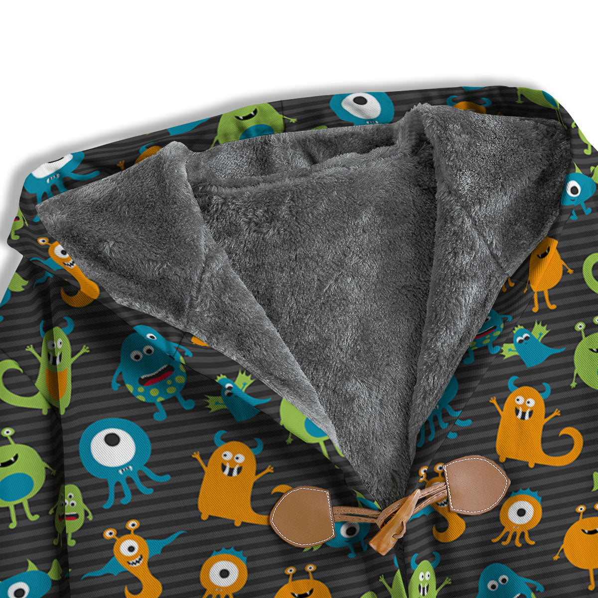 Alien Grey Striped Print Pattern Men's Windbreaker Jacket-grizzshop
