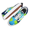 Alien Invasion And Earth Print Skate Shoes-grizzshop