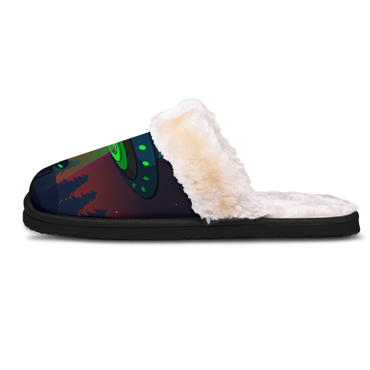 Alien Invasion On Earth Print Slippers-grizzshop