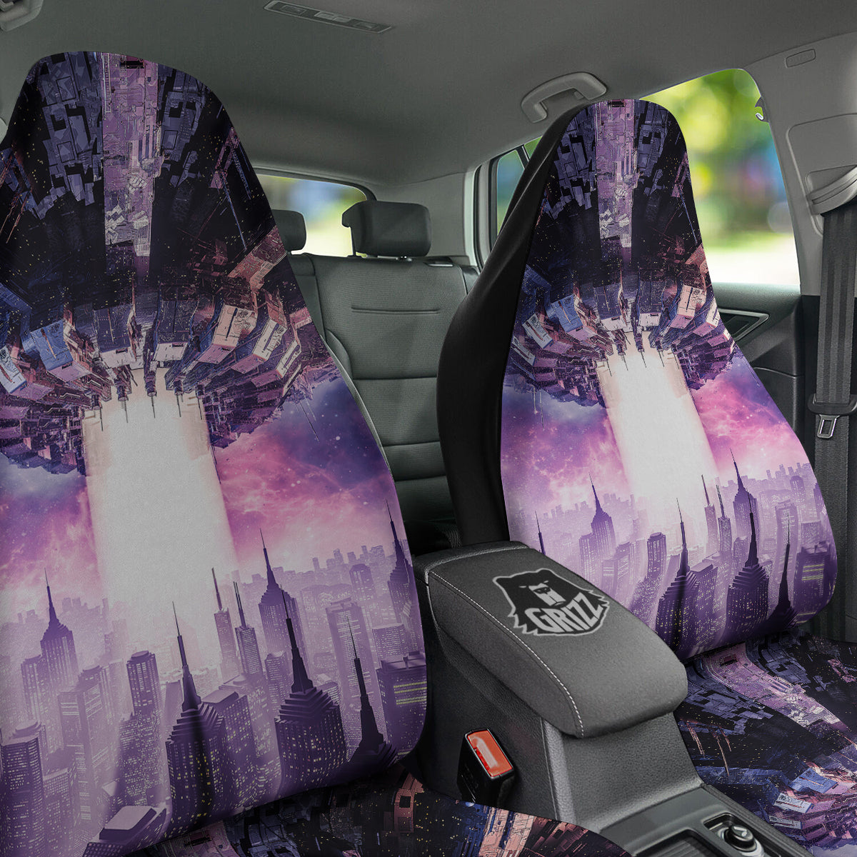 Alien Invasion Print Car Seat Covers-grizzshop