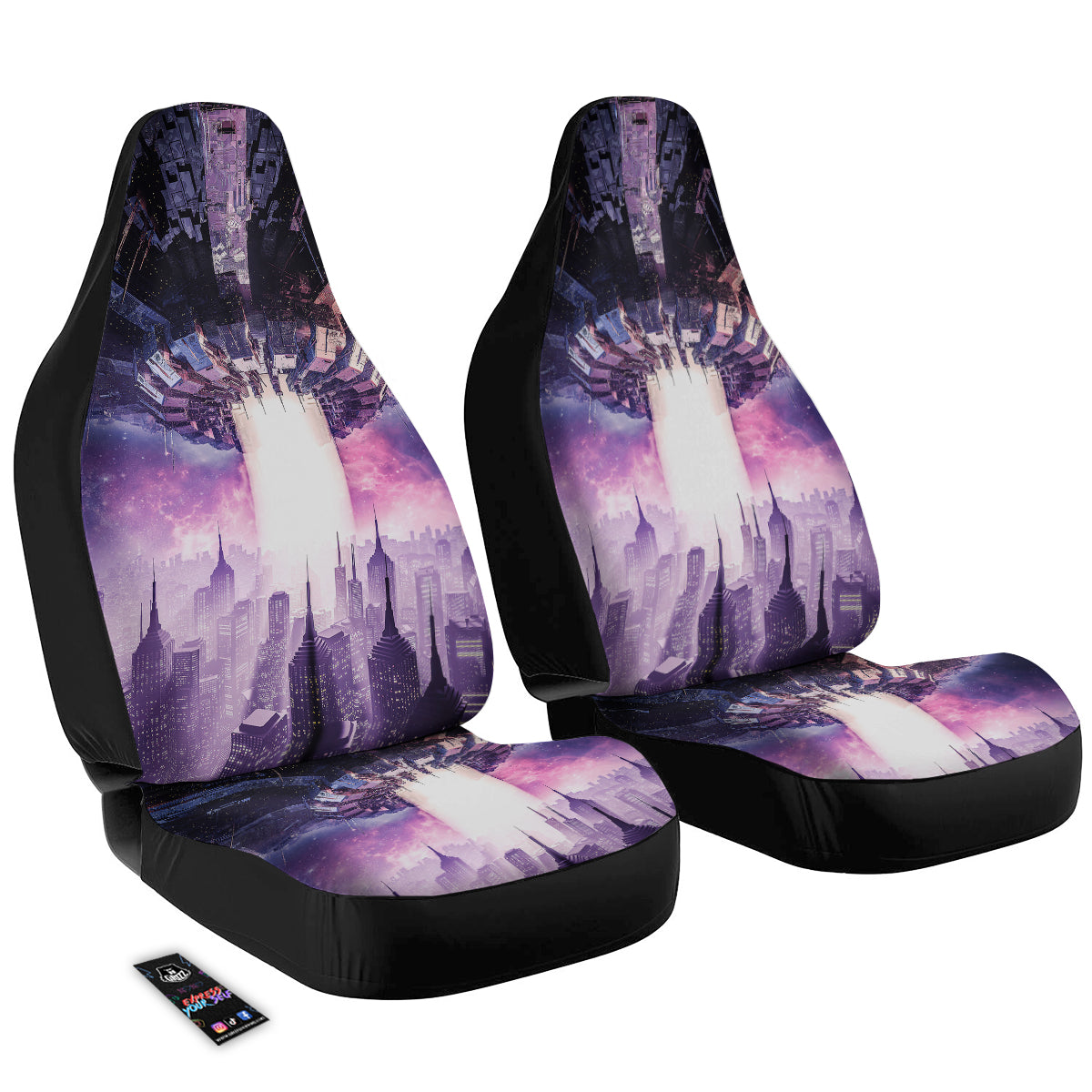 Alien Invasion Print Car Seat Covers-grizzshop