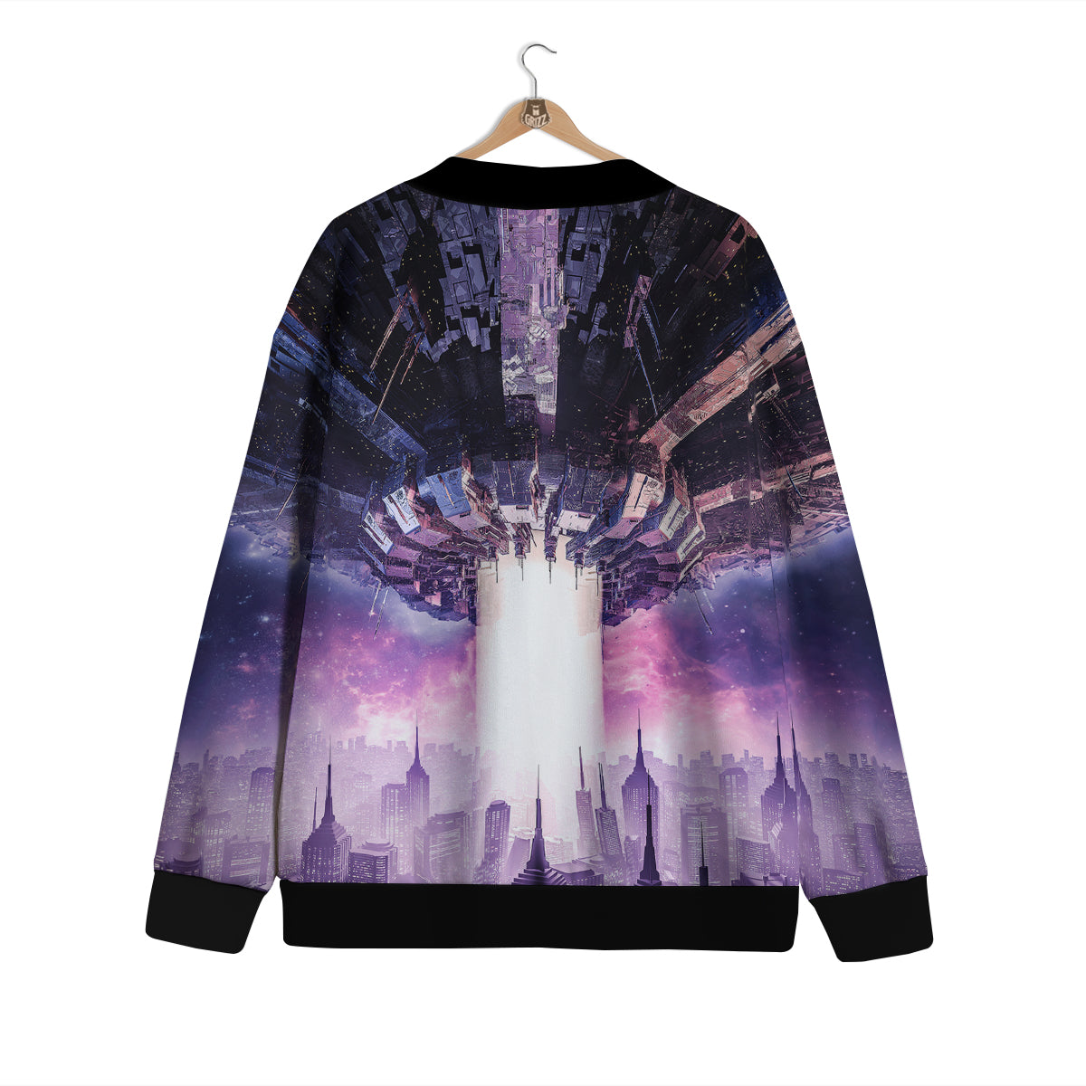Alien Invasion Print Cardigan-grizzshop