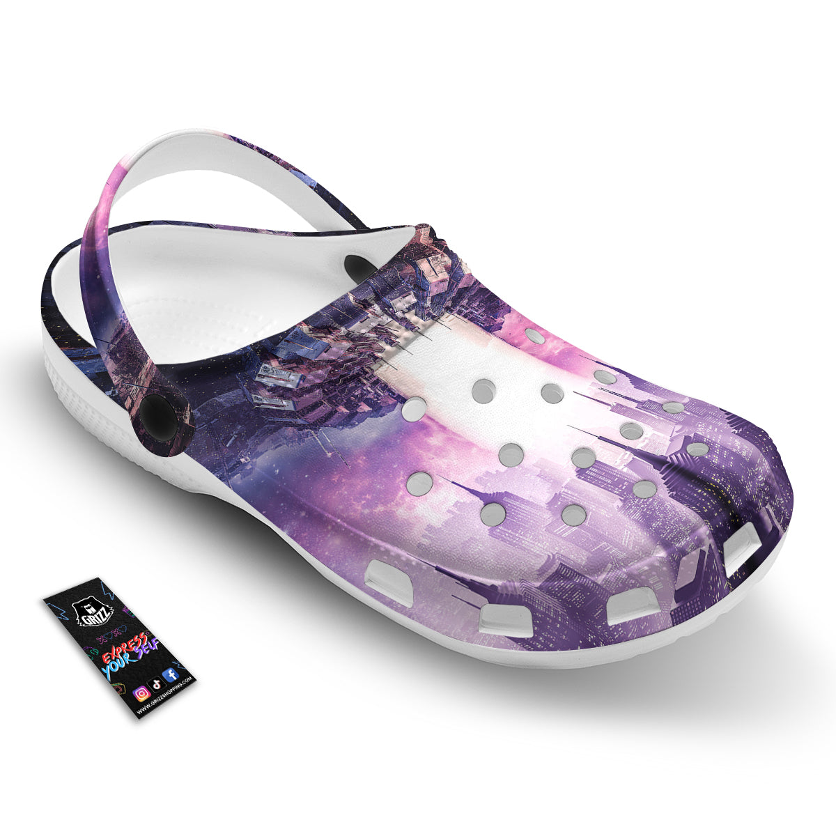 Alien Invasion Print Clog-grizzshop