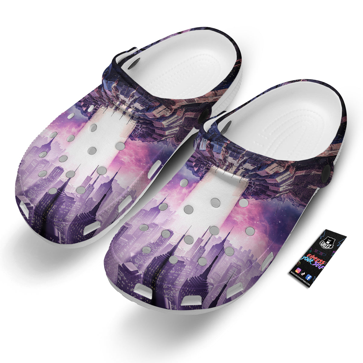 Alien Invasion Print Clog-grizzshop