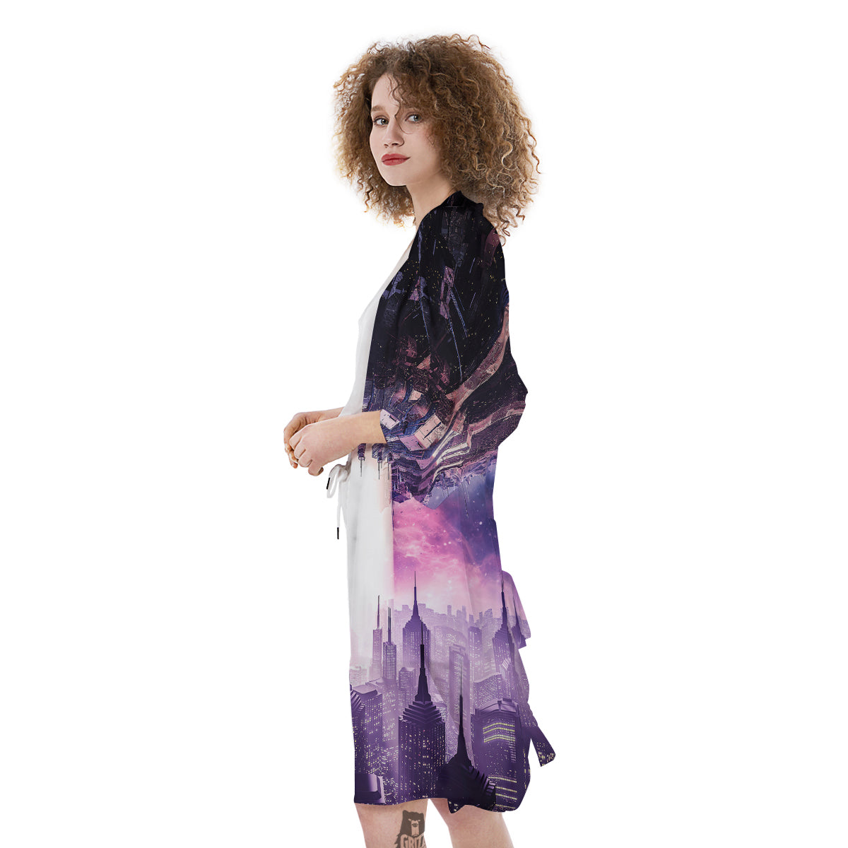 Alien Invasion Print Kimono-grizzshop