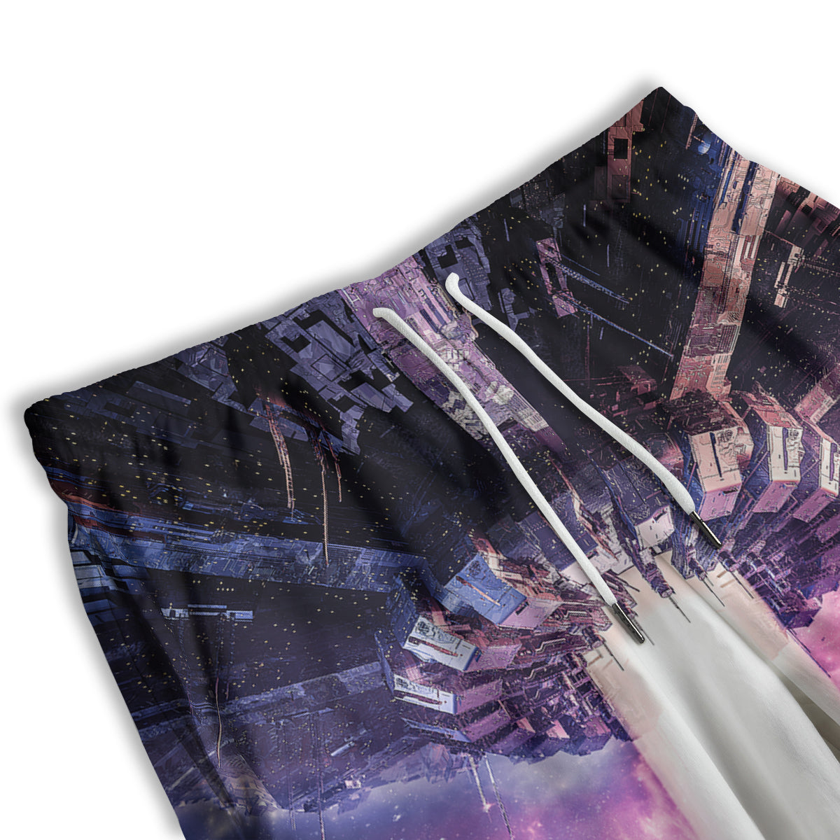 Alien Invasion Print Men's Athletic Shorts