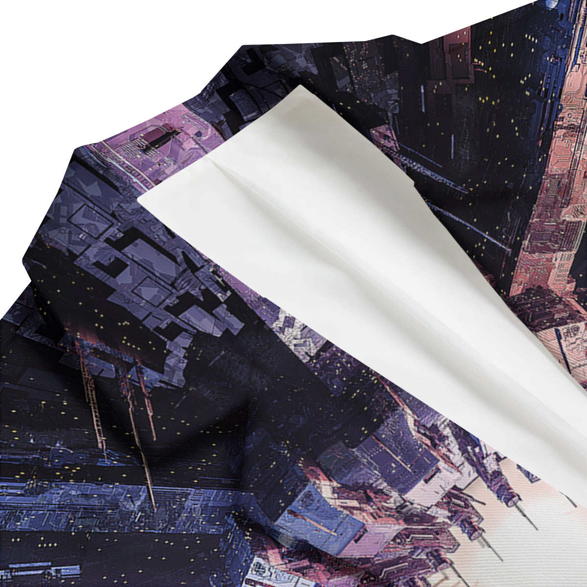 Alien Invasion Print Men's Blazer-grizzshop