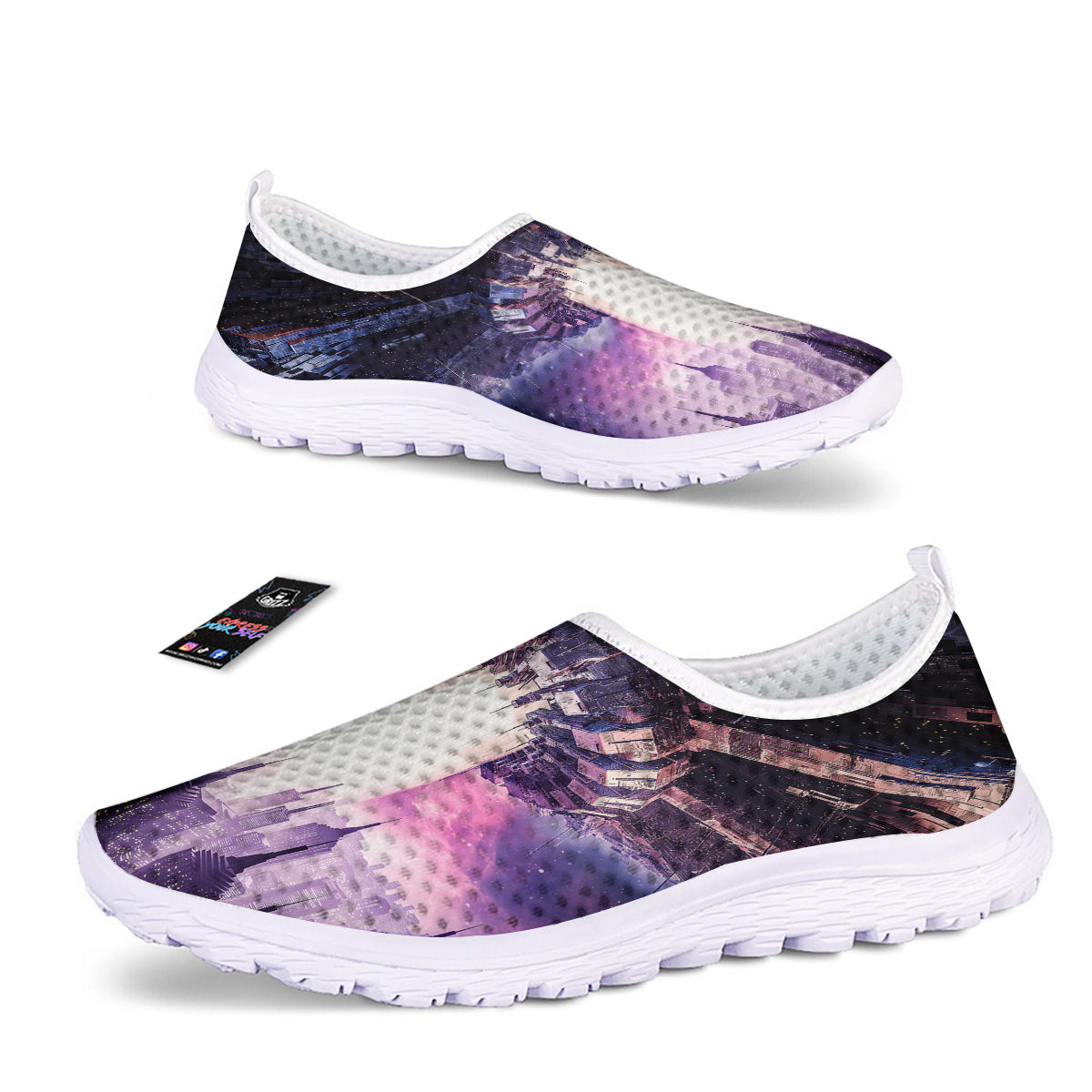 Alien Invasion Print Nurse Shoes-grizzshop