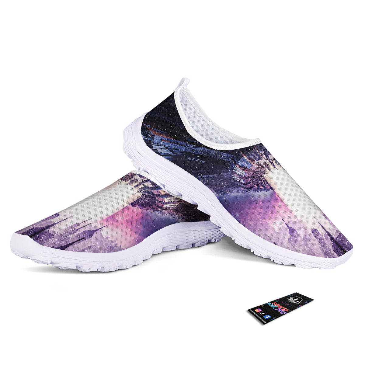 Alien Invasion Print Nurse Shoes-grizzshop