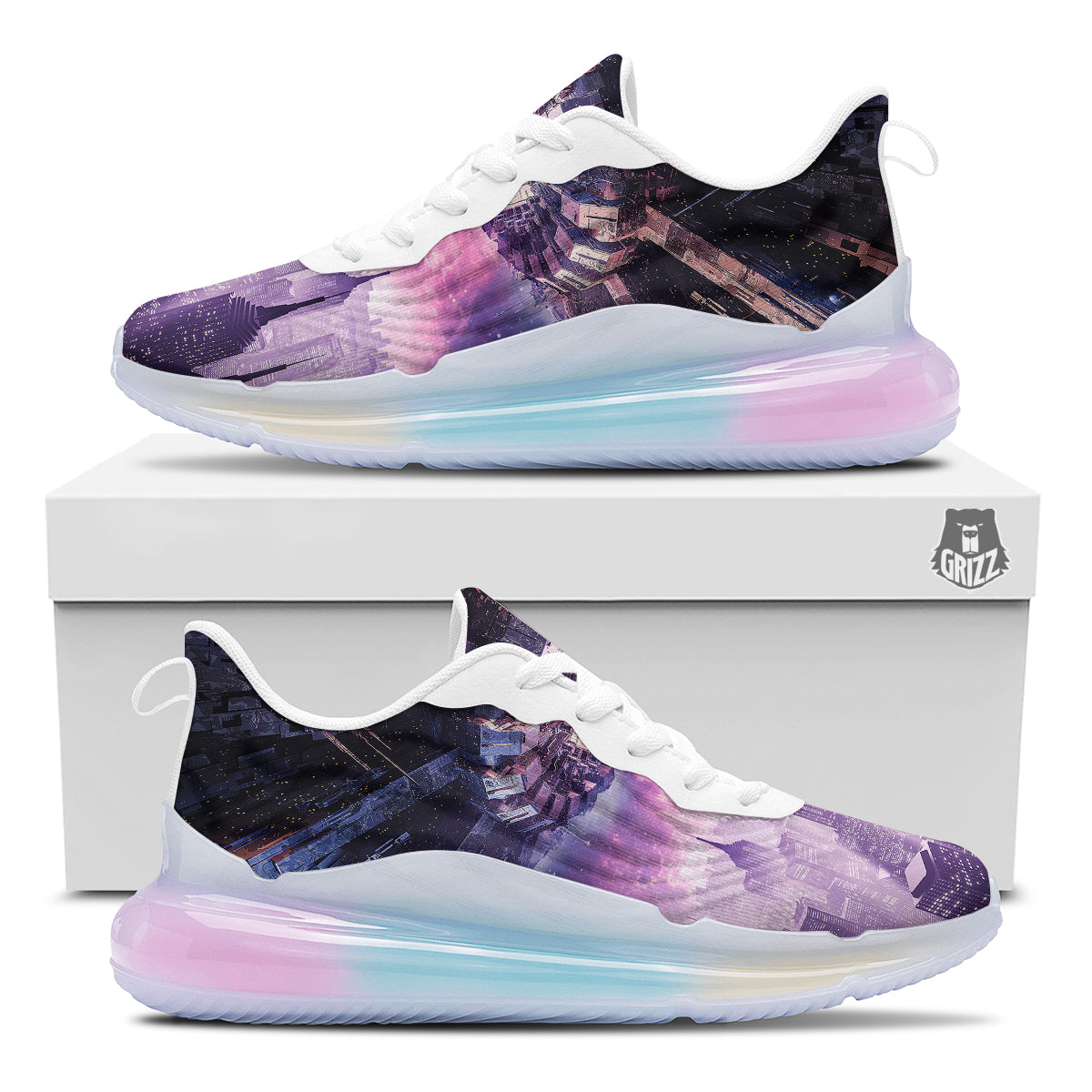 Alien Invasion Print Running Sneakers-grizzshop