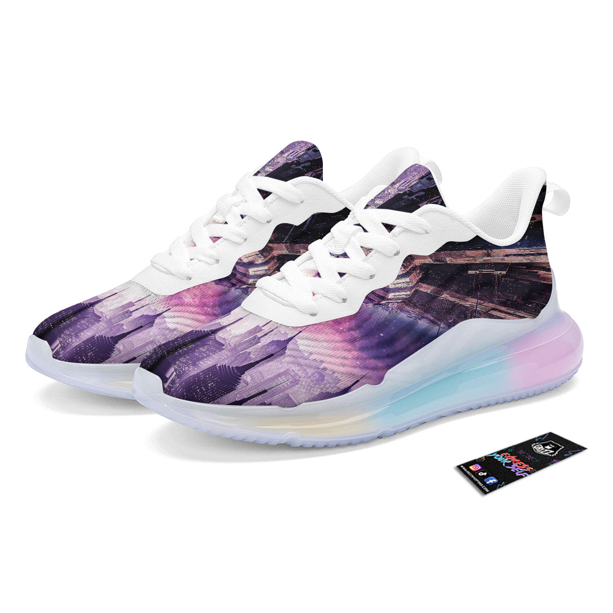 Alien Invasion Print Running Sneakers-grizzshop