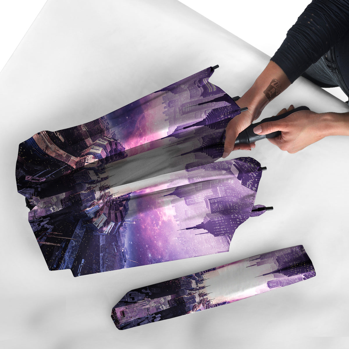 Alien Invasion Print Umbrella-grizzshop