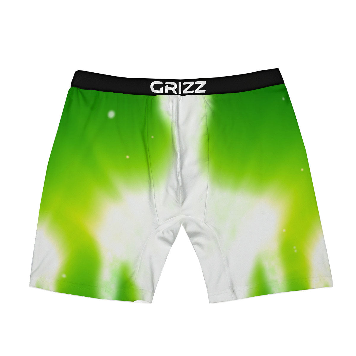 Alien Light Green Print Boxer Briefs-grizzshop