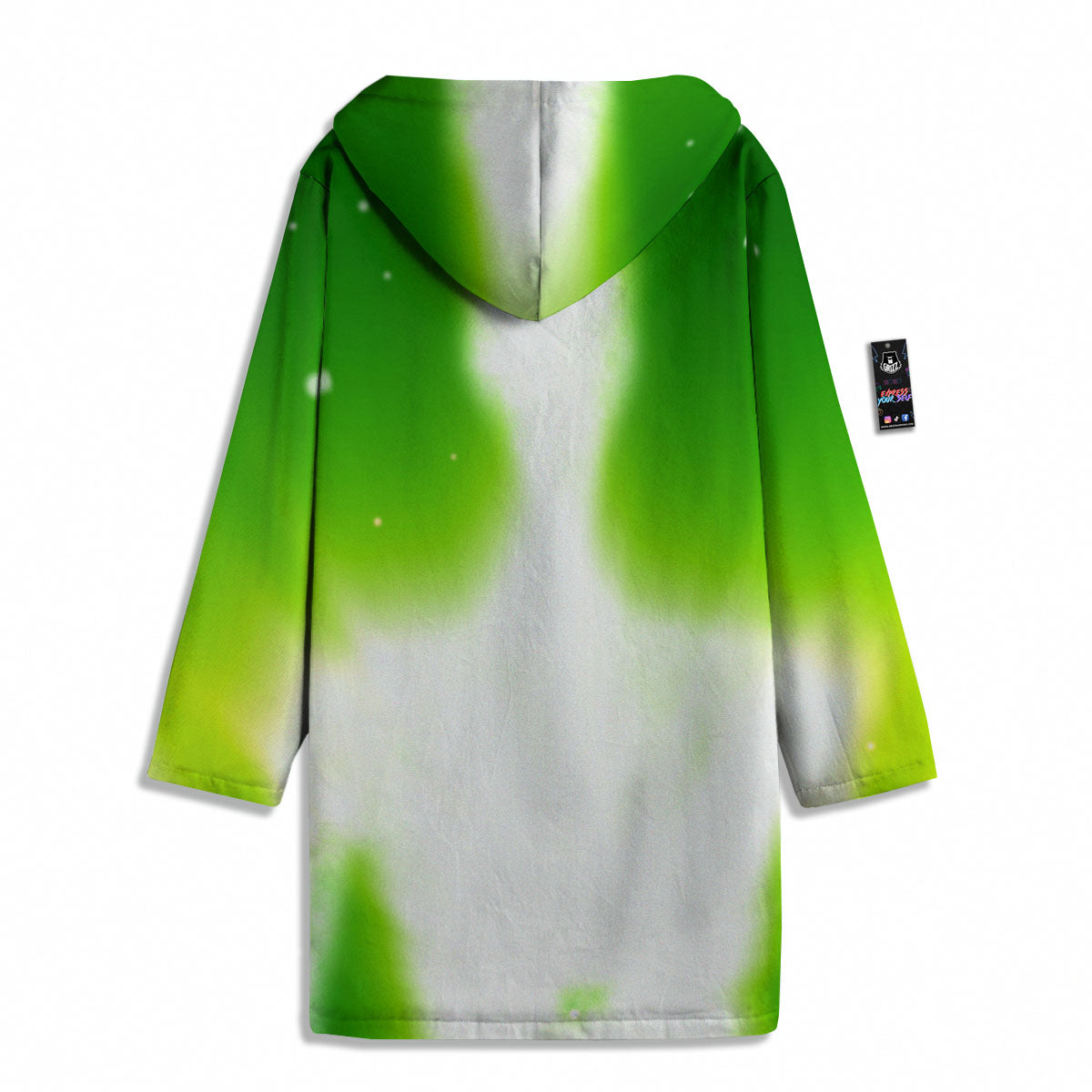 Alien Light Green Print Men's Windbreaker Jacket-grizzshop