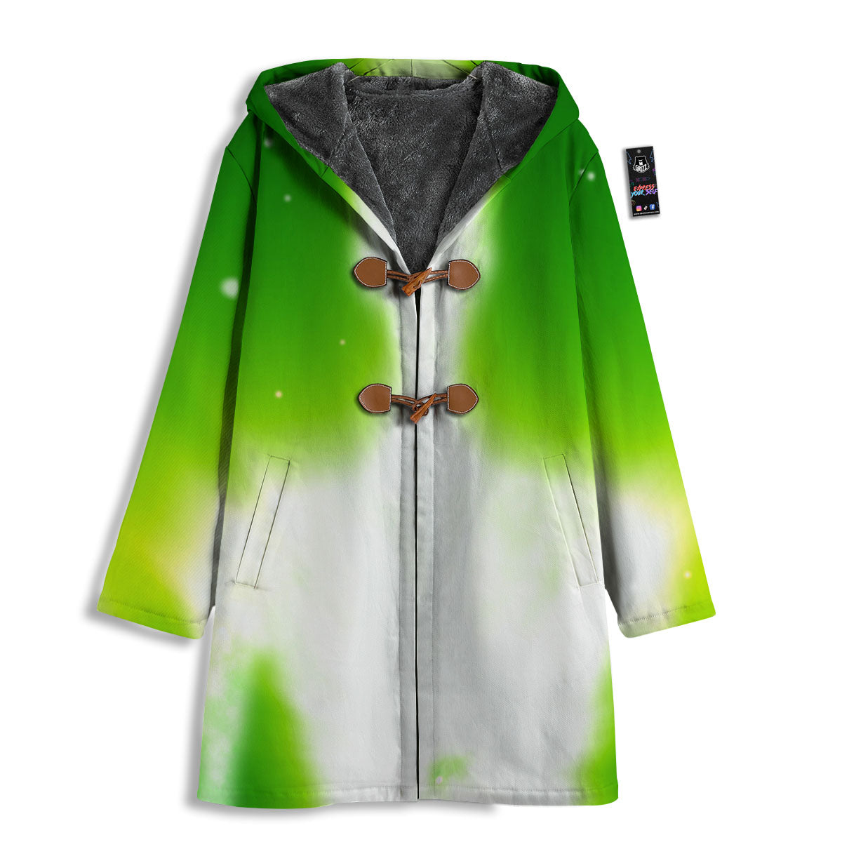 Alien Light Green Print Men's Windbreaker Jacket-grizzshop