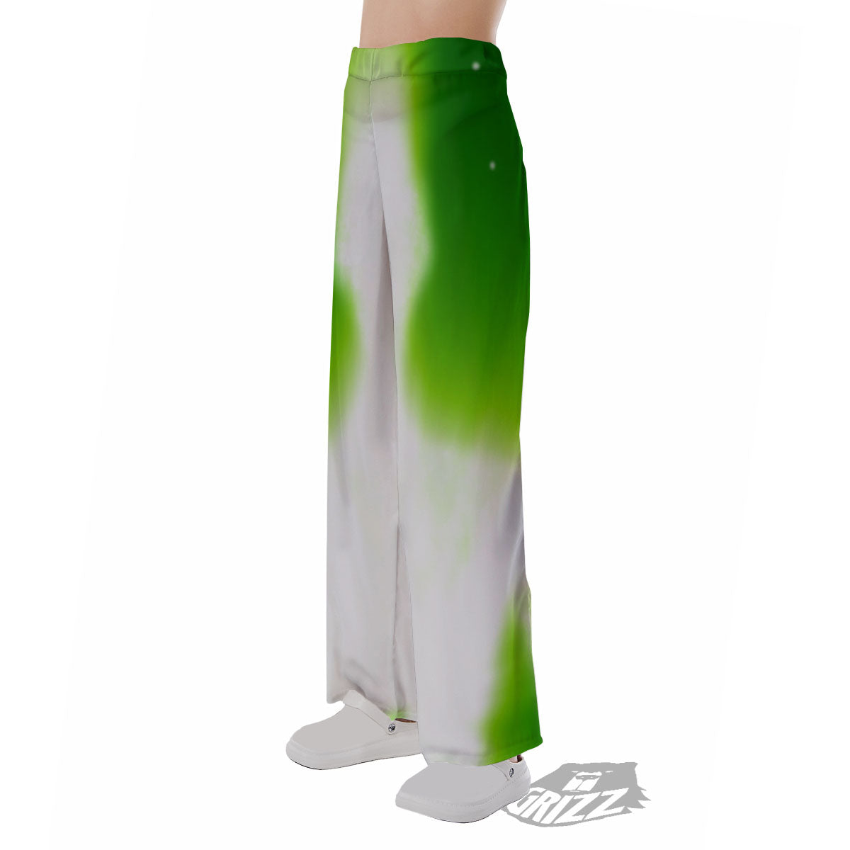 Alien Light Green Print Pajama Pants-grizzshop