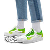 Alien Light Green Print Skate Shoes-grizzshop