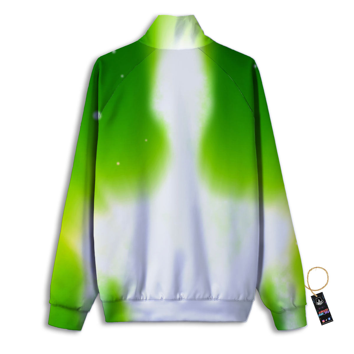 Alien Light Green Print Track Jacket-grizzshop