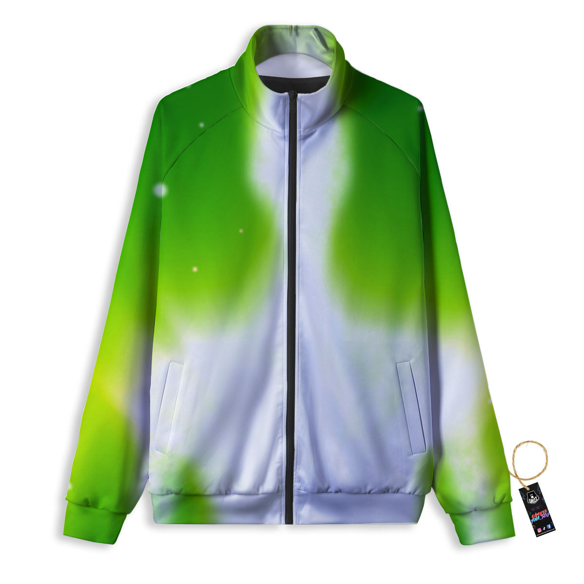 Alien Light Green Print Track Jacket-grizzshop