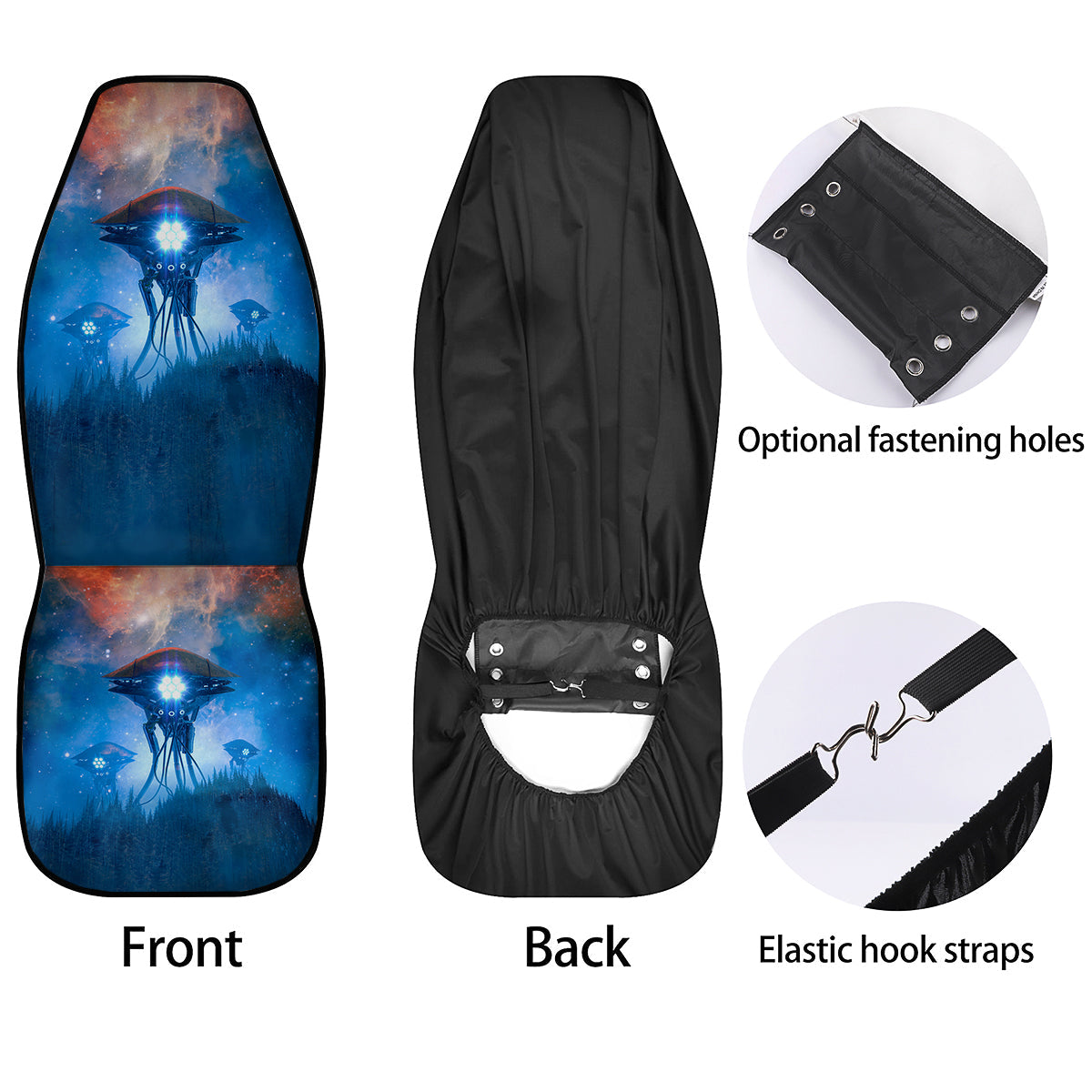 Alien Machines Print Car Seat Covers-grizzshop