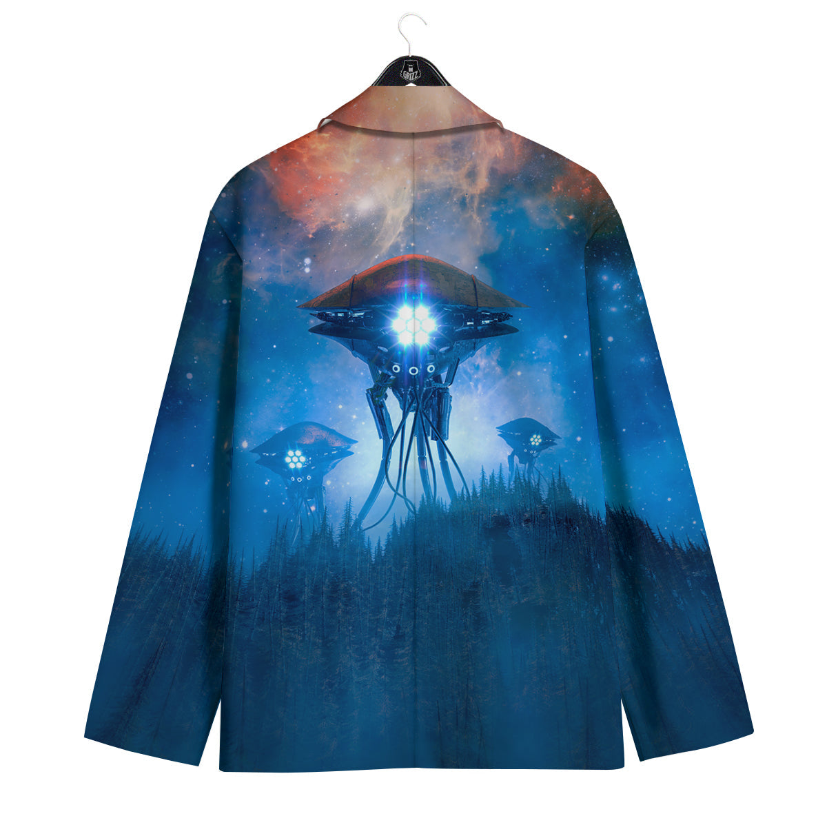 Alien Machines Print Men's Sport Coat-grizzshop