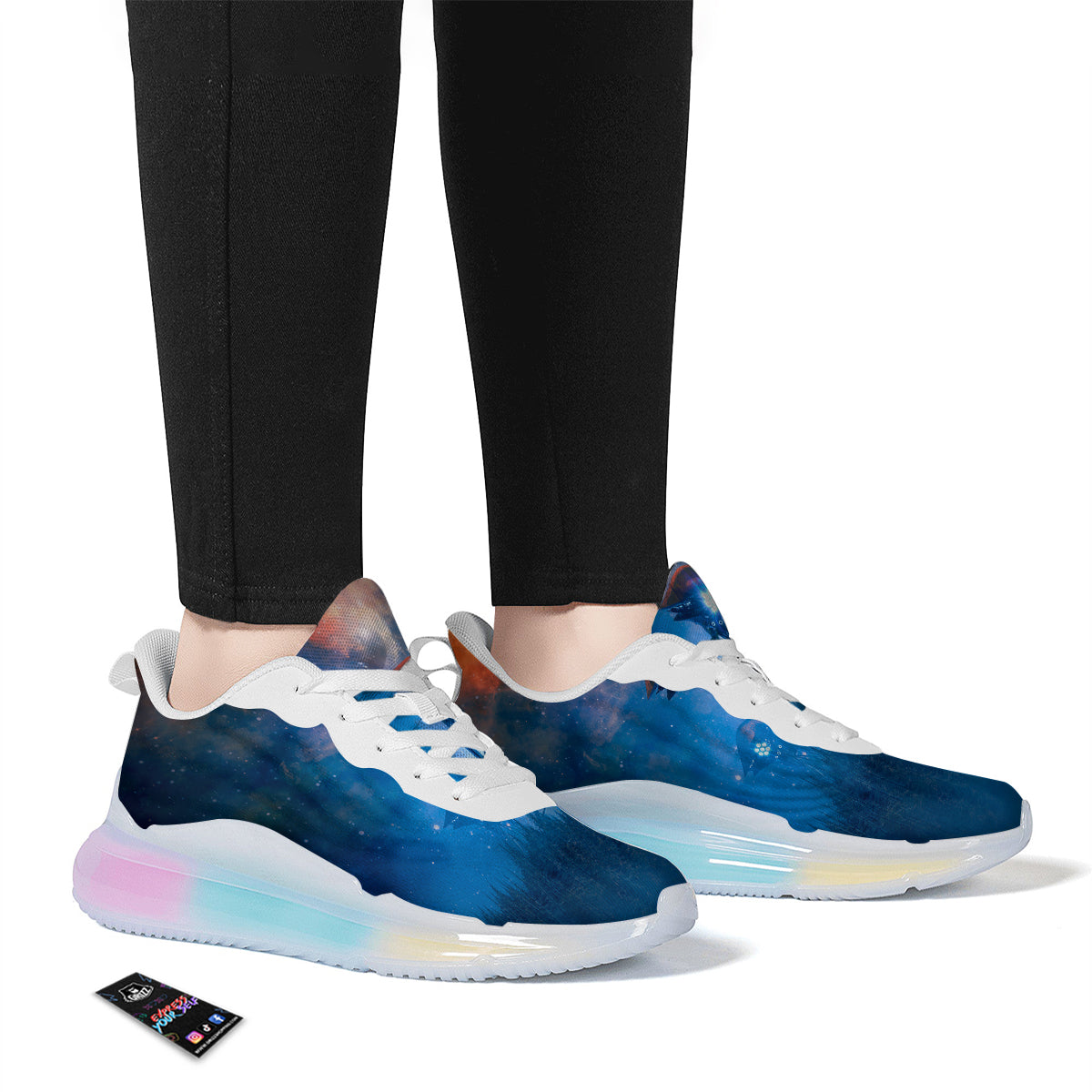 Alien Machines Print Running Sneakers-grizzshop