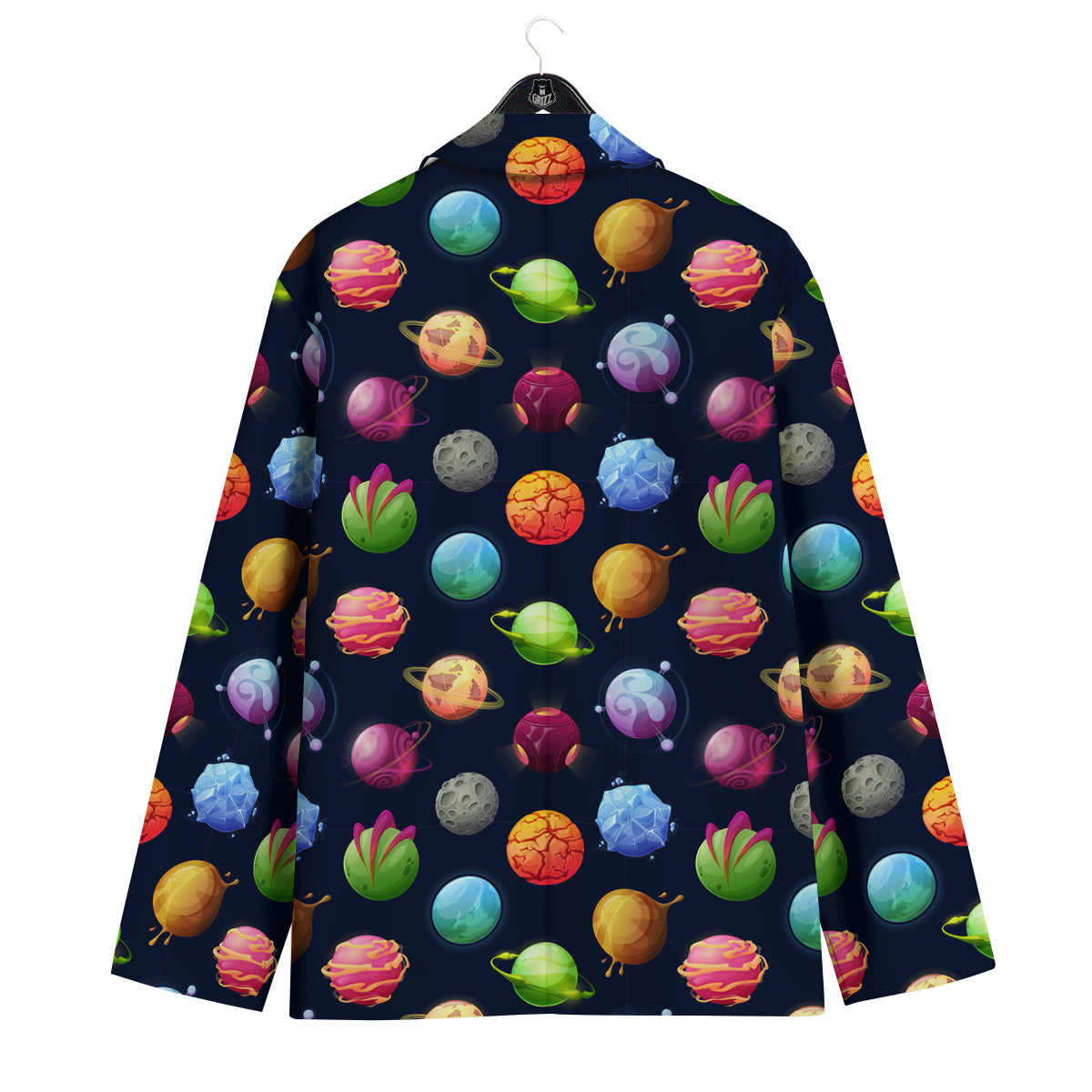 Alien Planets And Stars Print Pattern Men's Sport Coat-grizzshop