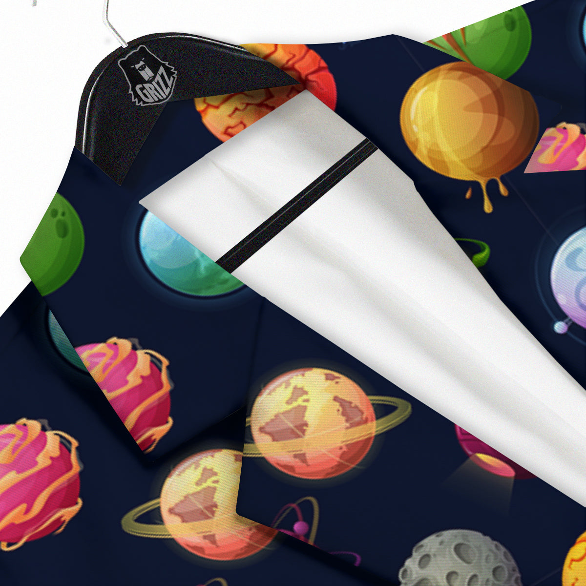 Alien Planets And Stars Print Pattern Men's Sport Coat-grizzshop