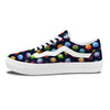 Alien Planets And Stars Print Pattern Skate Shoes-grizzshop