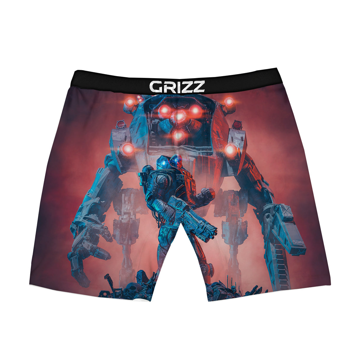 Alien Robot In the battlefield Boxer Briefs-grizzshop