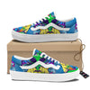 Alien Summer Beach Print Skate Shoes-grizzshop