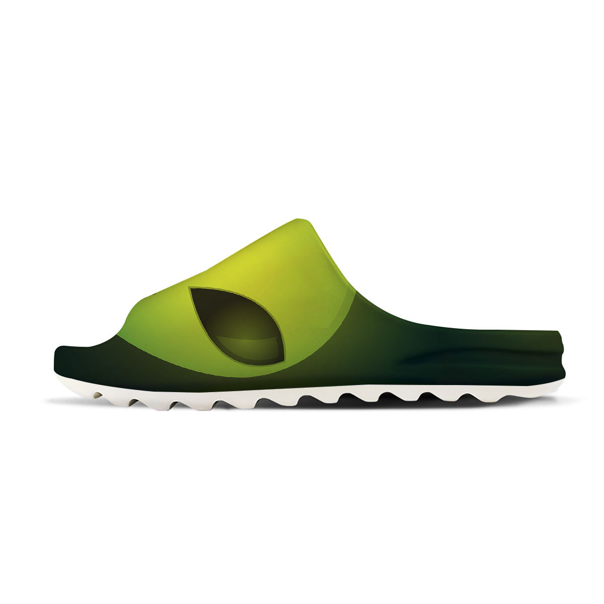 Alien Face Green Print Sandals-grizzshop