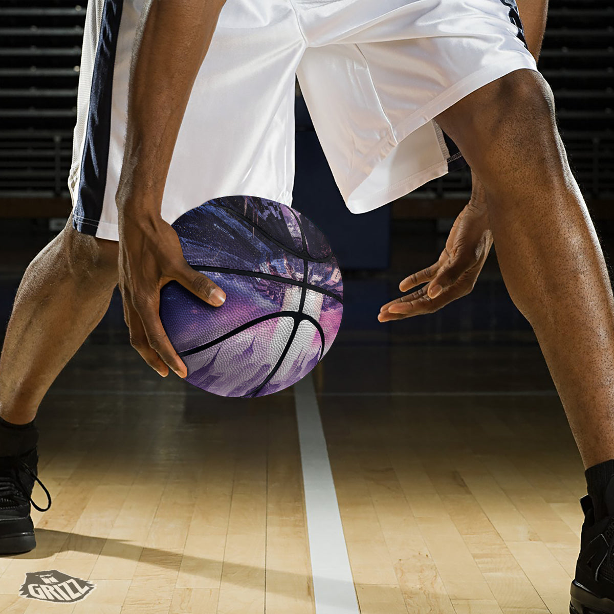 Alien Invasion Print Basketball
