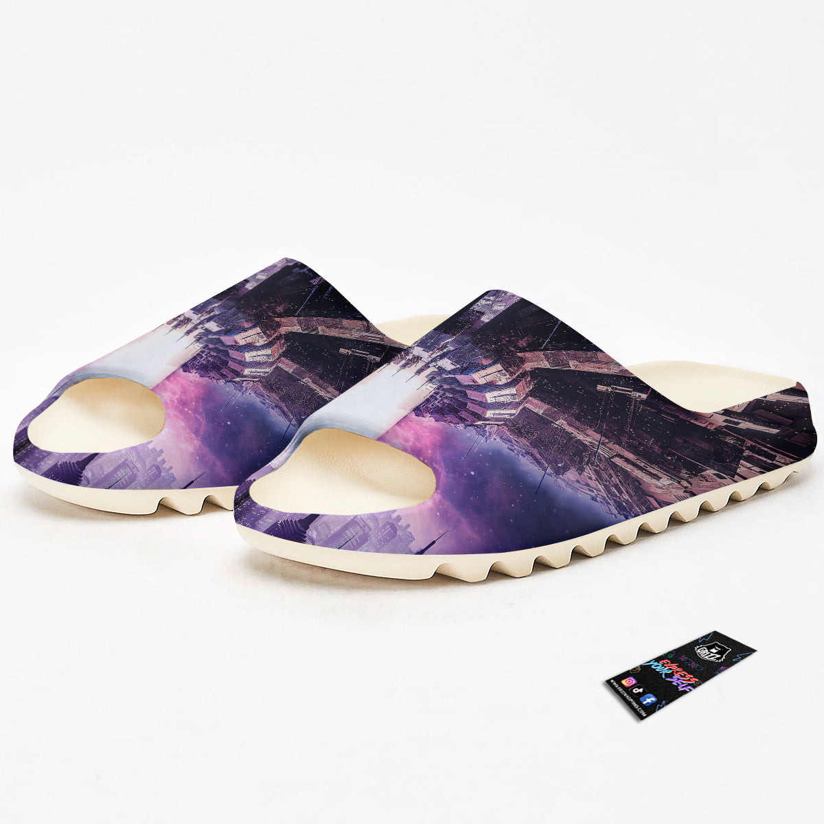 Alien Invasion Print Sandals-grizzshop