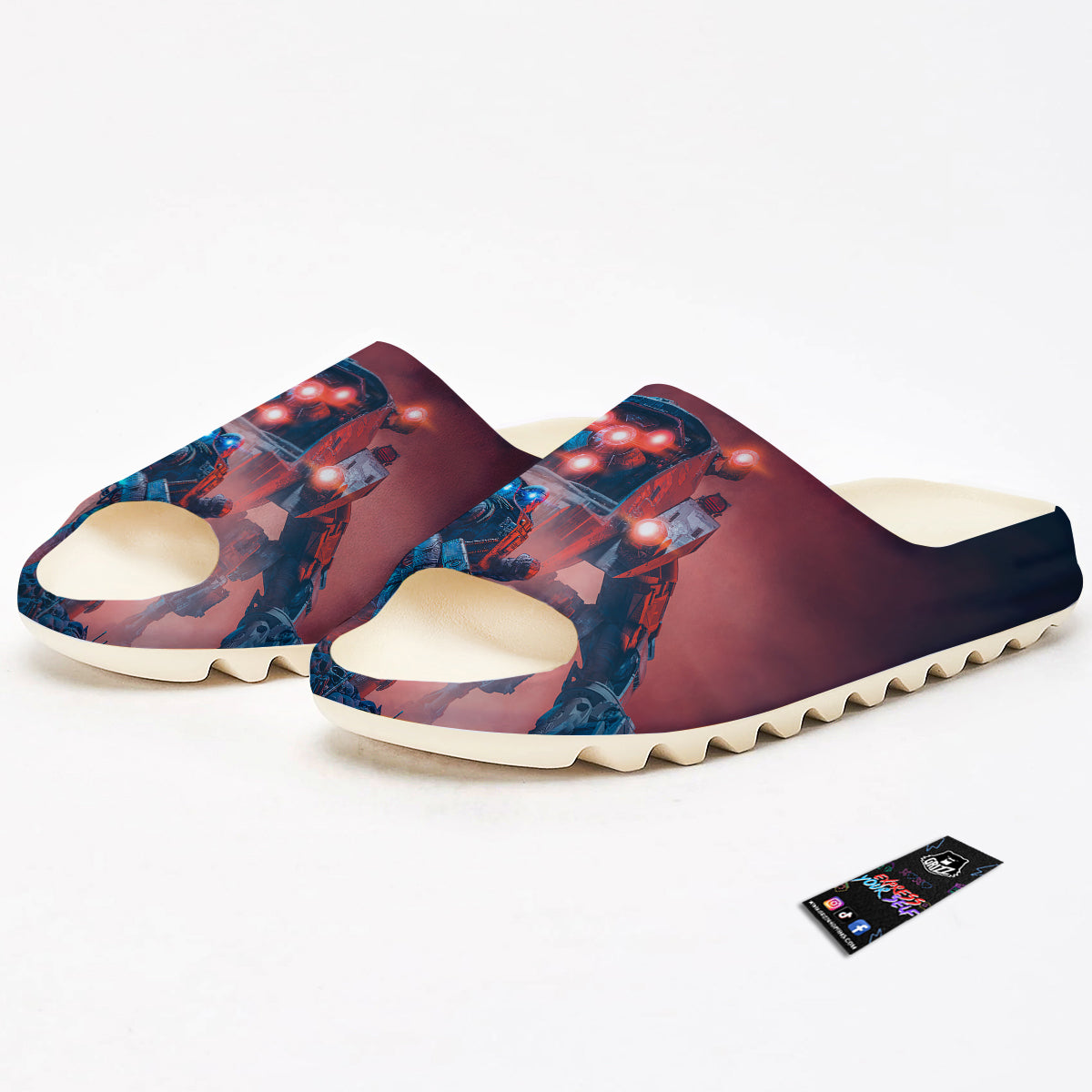 Alien Robot In the battlefield Sandals-grizzshop