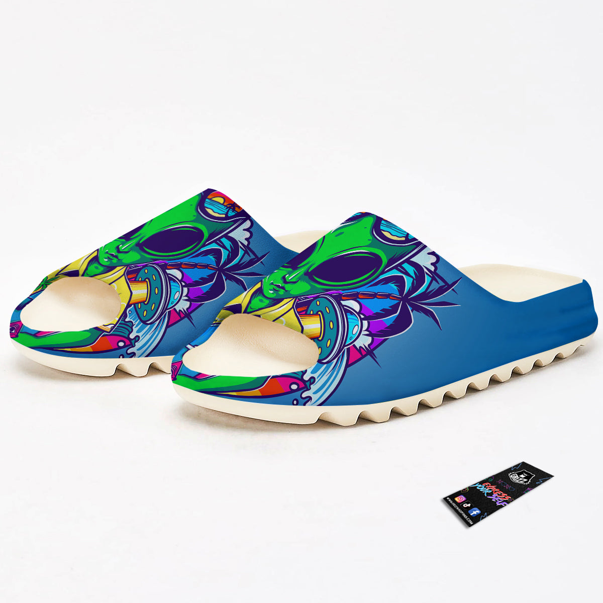 Alien Summer Beach Print Sandals-grizzshop