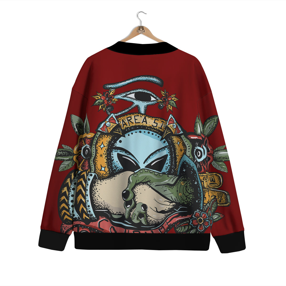Aliens Area 51 Print Cardigan-grizzshop